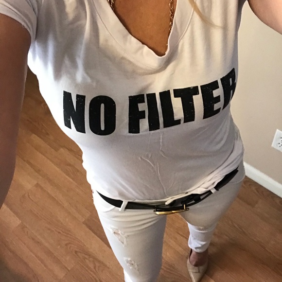 Last💜New💜No Filter t-shirt - Picture 2 of 6
